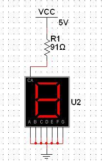 Multisim 10仿真中七段數(shù)碼管不顯示